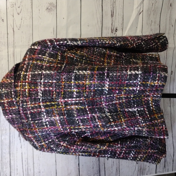 Dialogue Cropped Wool Blend Swing Style Jacket  sz 24 W - Picture 5 of 7